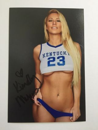 Kindly Myers Autographed Photo Kentucky Wildcats