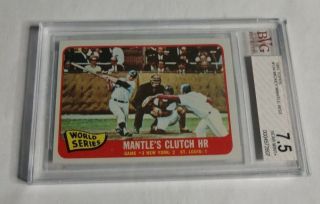 Mickey Mantle Ws3 - 1965 Topps - 134 - Bvg 7.  5 Near,  - Yankees -