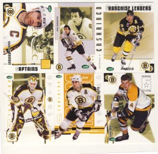 2003 - 04 Parkhurst Six Hockey Boston Bruins 100 - Card Set