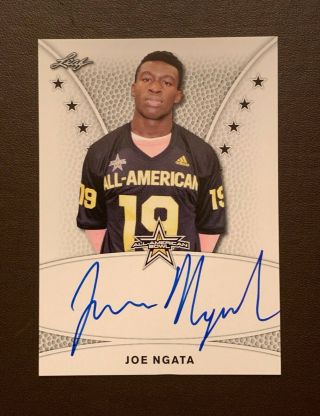 Joe Ngata Clemson Tigers Football 2019 Leaf All - American Tour Autograph Rc