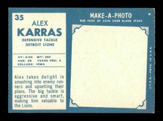 1961 Topps 35 Alex Karras EXMT X1142628 2