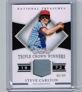 Steve Carlton 2017 National Treasures Game Jersey 66/99 Phillies Hof
