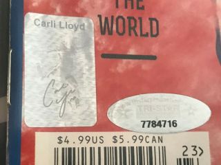 Sports Illustrated Signed Auto Carli Lloyd USWNT USA Women ' s World Cup SICK 4