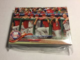 2018 Topps Philadelphia Phillies Complete Team Set Series 1,  2 And Update 32 Card