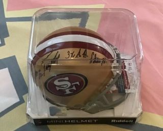 John Taylor Autographed Signed San Francisco 49ers Mini Helmet Jsa