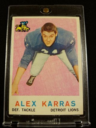 1959 Topps Football Alex Karras Detroit Lions Nfl 103 Rare