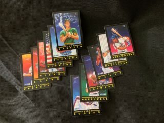 1991 Fleer Illustrated Baseball Cards,  Set Of 12 Cards In Hard Plastic Case