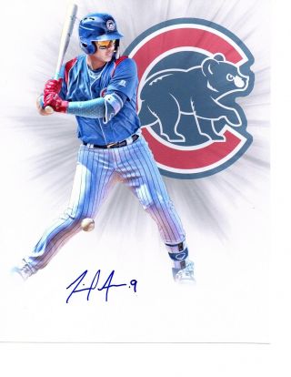 Miguel Amaya South Bend Cubs Autograph Signed 8x10 Photo 2018 Futures Game B