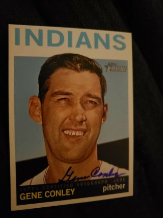 2013 Topps Heritage Real One Gene Conley Signed Autograph
