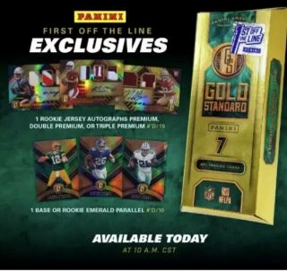 2019 Panini Gold Standard Fotl 1st Off The Line Box Nfl Cards Confirmed Order