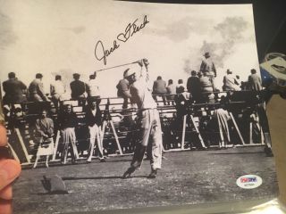 Jack Fleck 1955 Us Open Winner Deceased Signed 8x10 Photo Psa Dna
