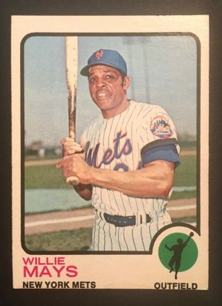 1973 Topps 305 Willie Mays York Mets Hof - See Scans