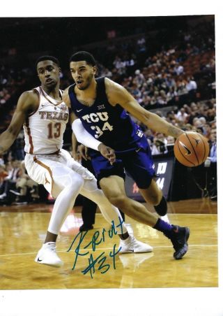 Kenrich Williams Auto Autographed 8x10 Photo Signed W/coa Tcu Horned Frogs 2