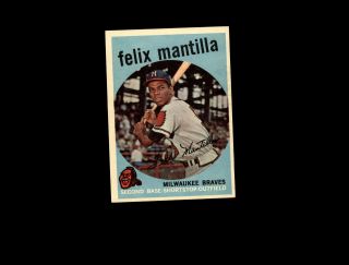 1959 Topps 157 Felix Mantilla Nm D1,  017125