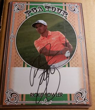Rickie Fowler Signed 5x7 Photo Card Autograph Pga Auto