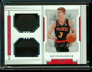2018 - 19 National Treasures Kevin Huerter Rc Rookie 2 Color Jersey Patch 5/99
