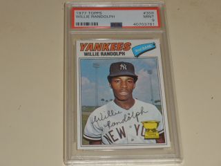1977 Topps Baseball 359 Willie Randolph Psa 9