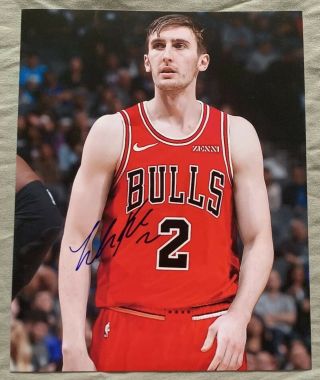 Luke Kornet Chicago Bulls Signed Autographed 8x10 Photo