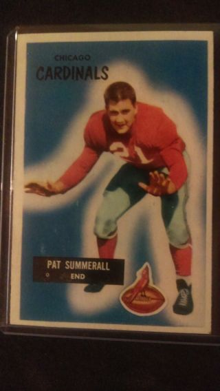 1955 Bowman Pack Fresh 52 Pat Summerall Exmt