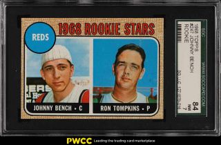 1968 Topps Johnny Bench Rookie Rc 247 Sgc 7 Nrmt (pwcc)