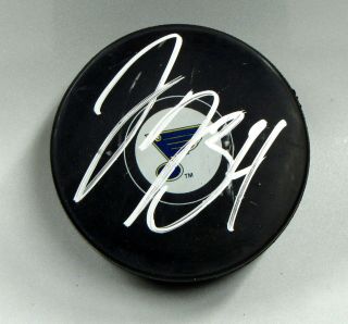 Jake Allen Signed St Louis Blues Hockey Puck Autograph 1003825