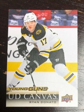 2018 - 19 Ud Series One Ryan Donato Young Guns Canvas C - 91