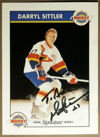 Zellers : Darryl Sittler Masters Of Hockey Signature Series,  Jumbo Card Signed