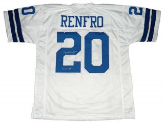 Mel Renfro Autographed Signed Dallas Cowboys 20 White Jersey Tristar W/ Hof 96