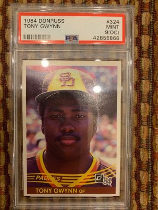 Psa 9 - 1984 Donruss Tony Gwynn 324 Baseball Card Oc