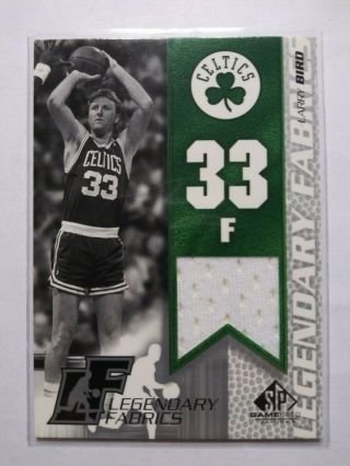 Larry Bird 2003 - 04 Sp Game Legendary Fabrics Jersey Card Lbl Celtics