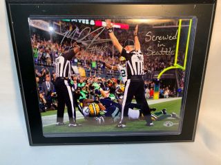 Signed 8x10 Photo Plaque Md Jennings Green Bay Packers Screwed In Seattle