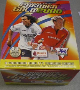 Merlin Premier Gold 2000 Trading Cards Football Cards Full Box 36 X Packets