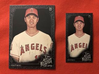 Shohei Ohtani 2019 Topps Allen & Ginter X Angels Base And Mini Sp