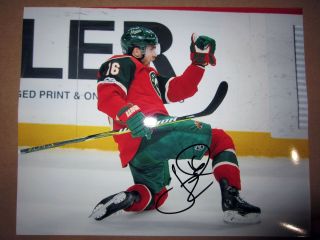 Jason Zucker Minnesota Wild Signed Autographed 8x10 Photo W/