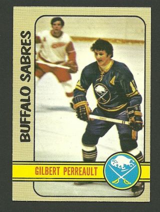 Gilbert Perreault Buffalo Sabres 1972 - 73 Topps Hockey Card 120 Ex/mt