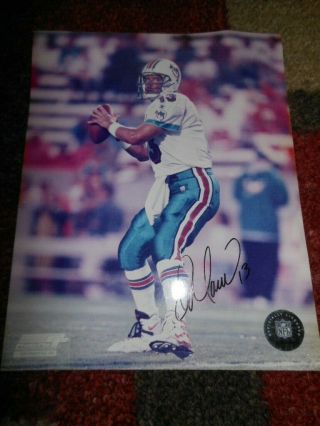 Dan Marino Miami Dolphins Signed Autograph 8x10 Photo
