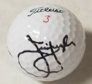 Jim Furyk Pga Signed Titleist Golf Ball
