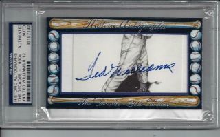 Ted Williams Historic Authentic Cut Autograph Psa/dna Certified 8/12