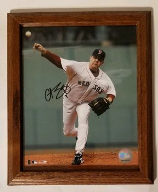 Curt Schilling Boston Red Sox Autograph Signed 8x10 " Photograph W/