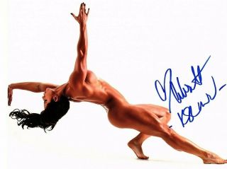 Kaitlyn (celeste Bonin) Signed 11 X 14 Color Photo Wwe - Nxt - Wwf Nude Stretch