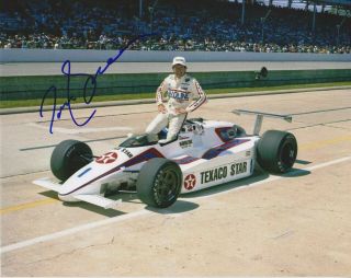 1983 Indianapolis 500 Winner Tom Sneva Signed 8 X 10 Indy Race Photo Texaco Star