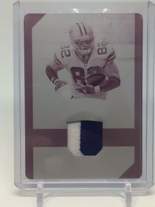 2018 National Treasures Jason Witten Game Patch Printing Plate 1/1 Cowboys