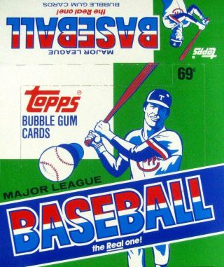 1987 Topps Baseball Cello - Empty Display Box -