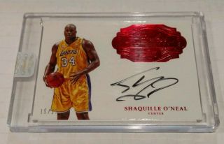 Encased 2016 - 17 Panini Flawless Autographs Shaquille O 