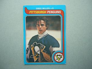 1979/80 O - Pee - Chee Nhl Hockey Card 281 Greg Millen Rookie Ex,  Ex/nm Sharp Opc