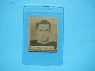 1936/37 V356 World Wide Gum Hockey Card 115 Albert Perreault Frgd 36/37 Wwg