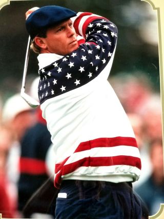 Payne Stewart 1999 US Open Champ Large Photo Display Red White & Blue 3