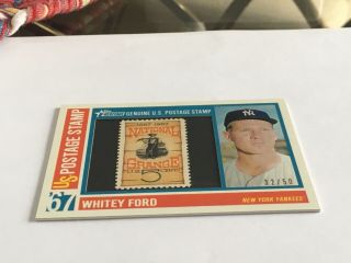 Whitey Ford 2016 Topps Heritage Us Postage Stamp 32/50