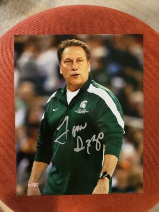 Tom Izzo Signed 8x10 Photo Michigan State Spartans Basketball Proof Autograph