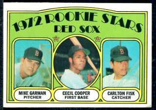 1972 Topps 79 Rookie Stars Red Sox – Carlton Fisk Rc Rookie – Cooper Garman